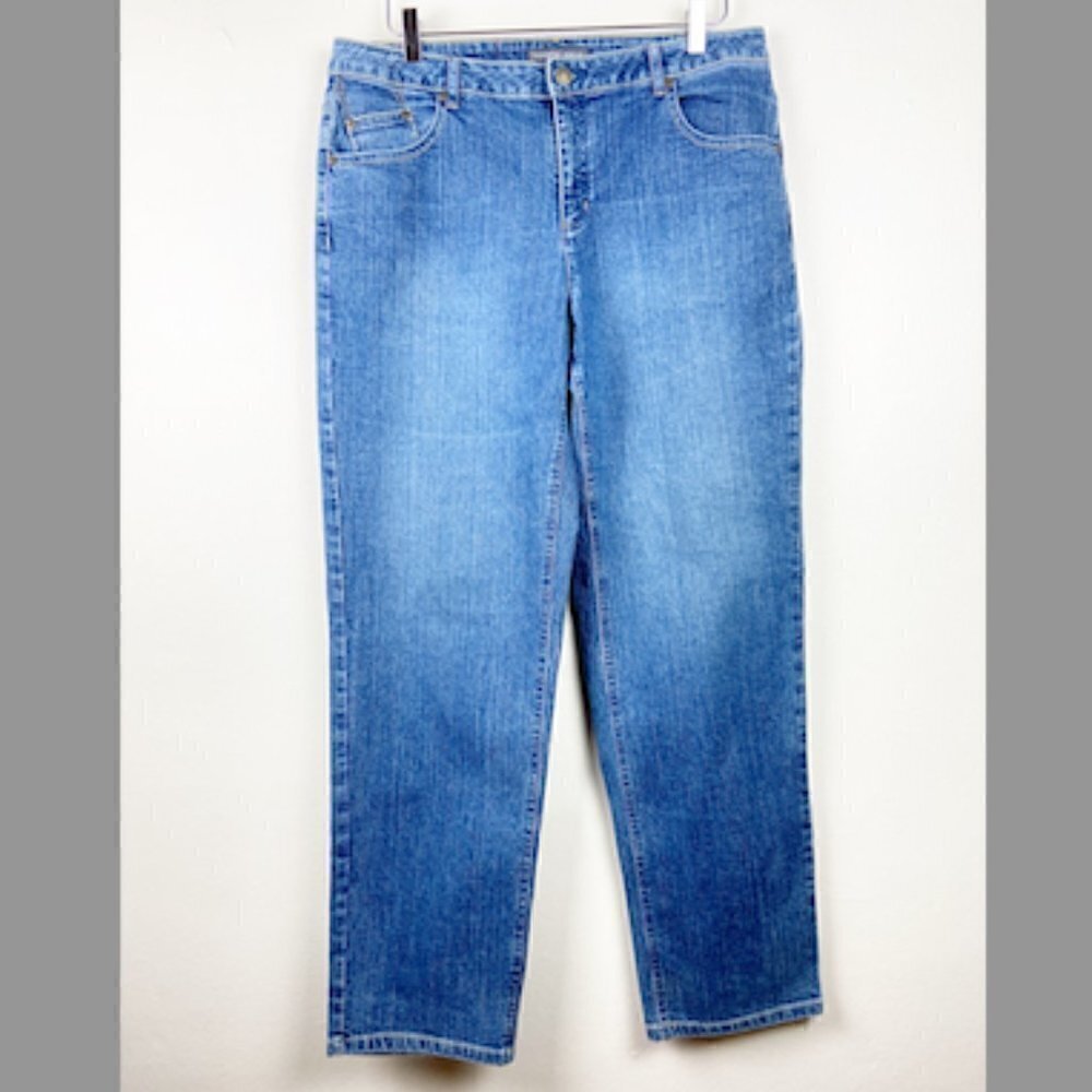 LIZ CLAIBORNE | Vintage Straight Leg 80s 90s Mom Jeans Size 14